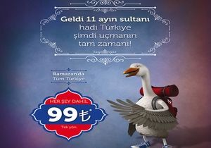 THY RAMAZAN’DA 99 TL’YE UÇACAK